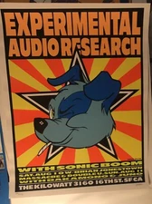 1996 EXPERIMENTAL AUDIO RESEARCH S.F FRANK KOZIK  SIGNED 108/575 POSTER BLUE DOG