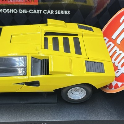 Kyosho 1/18 Lamborghini Countach LP400 yellow Gorgeous Diecast