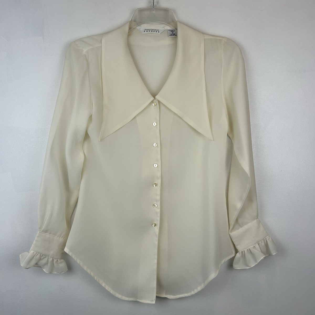 トップス OAF DOUBLE SHEER WOOL TOP IVORY DOUBLE SHEER WOOL TOP IVORY