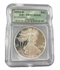 2002-W American Silver Eagle Proof                          DCAM PR70  ICG