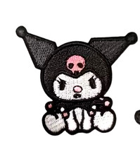 iron on patch Cartoon Black Cat 2 1/2 x 2 1/4 inch FREE SHIPPING