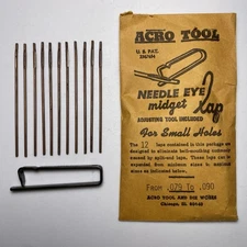 (Qty 11) ACRO Tool 0.079" to 0.090" Needle Eye Midget Lap