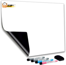 Magnetic Whiteboard Sheets 20" X 12" for Fridge, Easy to Clean Refrigera