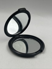 Black Pocket Makeup Mirror for Travel 1X/10X Double Sided Magnifying Compact