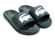 Lacoste Men's Croco-Dualiste-0922-1 Slide Sandals Dark Green/White, US 7