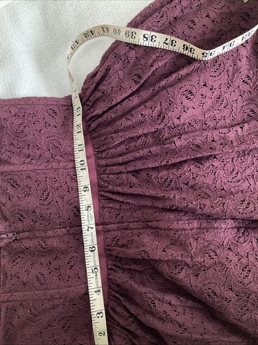 Jack Will Burgundy Lace dress Size 12 In Excellent Condition - Picture 11 of 11