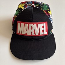 Marvel Kids Snapback Black Hat All Over Super...