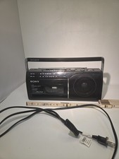 Sony CFM-130 AM/FM Radio Cassette Corder With AC Cord