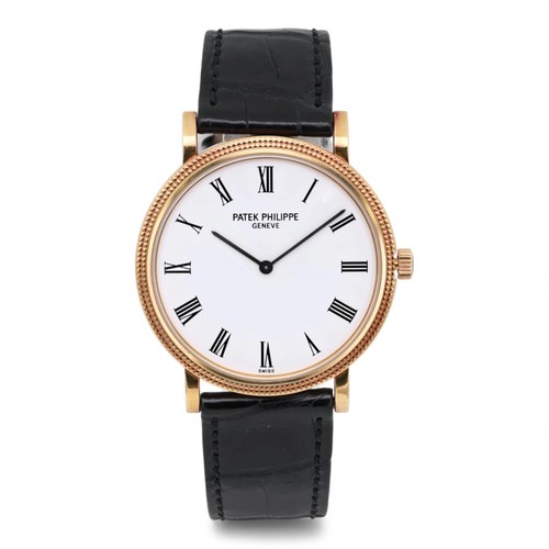 Patek Philippe Calatrava 35mm 18k Yellow Gold White Dial Watch 5120J-001