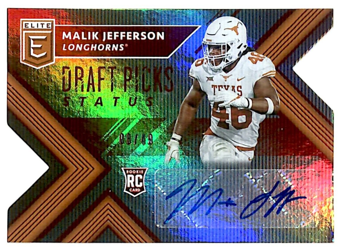 2018 Elite Draft Picks Status Draft Picks MALIK JEFFERSON #201 RC #/49 AUTO