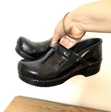 Dansko Women's Professional Patent Leather Clogs Petrol 40 EU/ 9.5-10 US
