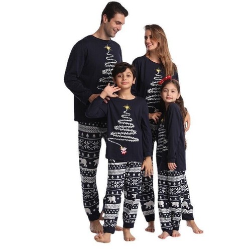 Family Matching Christmas Pyjamas Adult Kids Xmas Nightwear Pajamas Pjs Set - Picture 14 of 20
