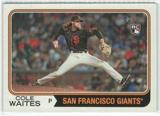 Cole Waites RC 2023 Topps Heritage San Francisco Giants #258