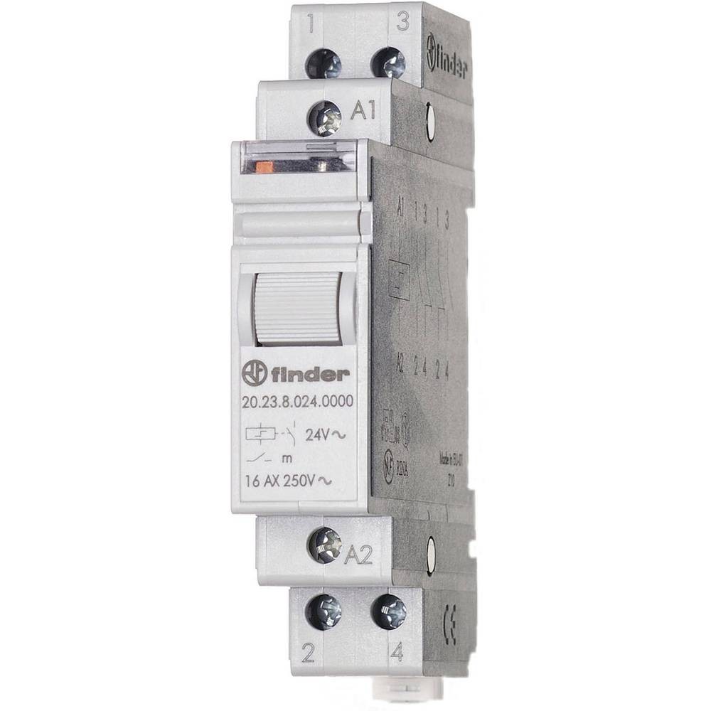 Télérupteur Finder 20.23.9.024.4000 relais impulsionnel pour rail DIN 24V DC
