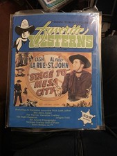 Favorite Westerns Magazine No.13 Serial World 1984 Lash La Rue, Al Fuzzt St John