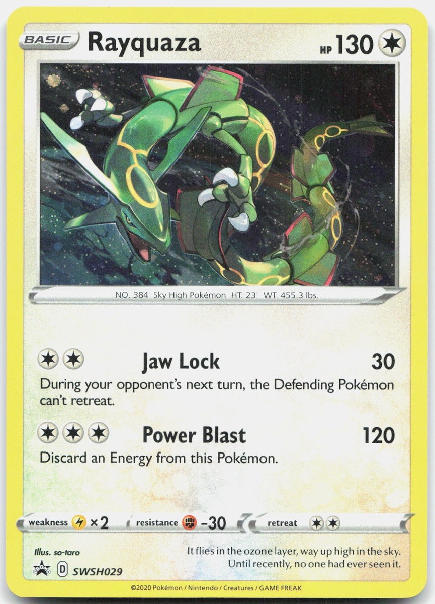 Rayquaza (Pixel Cosmos Holo) - #SWSH029 Miscellaneous Cards
