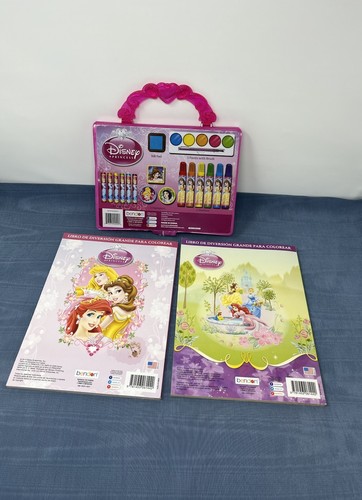 Disney Carry Along Art Set Princess Crayons And 2 Colored Books - Picture 2 of 15