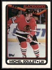 Michel Goulet 1990-91 Topps Chicago Blackhawks #329