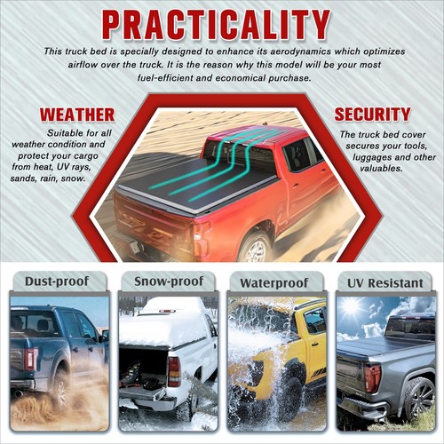 Vinyl Soft Roll-Up Tonneau Cover for 73-98 Ford F-Series 6.5Ft Fleetside Bed - Picture 6 of 6