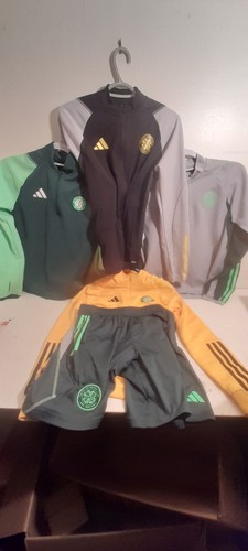 Celtic Fc Boys Jumper Bundle X4 13-14 Years 2023/24 + Shorts
