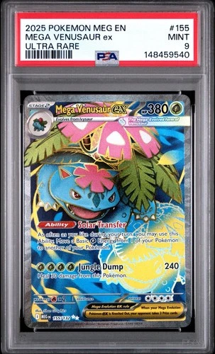 (PSA 9) Pokémon: Mega Evolutions – Mega Venusaur ex #155 [Full Art]