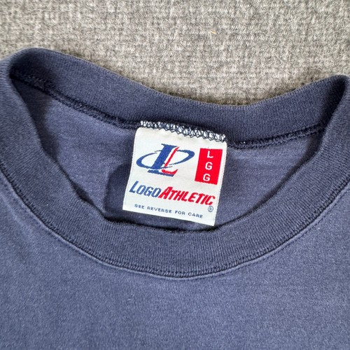 Camiseta deportiva vintage con logotipo de los Denver Broncos para hombre grande azul fútbol americano NFL Y2K - Imagen 3 de 7