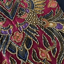 Party Elegant Vintage Bali Chic Sequin Embellished Vest Size Medium Large