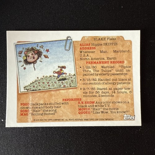 Stair Casey 2024 Topps Chrome Garbage Pail Kids Series 7 Negative Refractor #289 - Picture 2 of 2