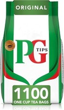 PG Tips Original | Black Tea Bags Bulk-One Cup 1100 Plant Based Biodegradable 0.02 per strip