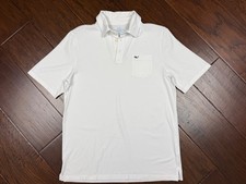 Vineyard Vines Boys White Edgartown Knit Polo Size XL 18 EXCELLENT