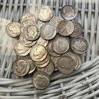 30 Roosevelt Dimes 1947 - 1960 Silver Dime Coin Lot Roll 10C 90%