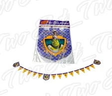 Vintage SHREK The Third HAPPY BIRTHDAY BANNER Party Supplies Hanging Plastic NEW