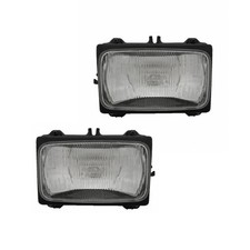 For Jeep Cherokee Headlight Assembly 1986-1990 Driver And Passenger Side - Pair