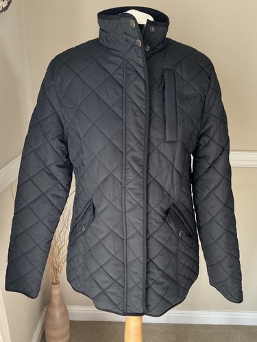 New / tags brakeburn black quilted jacket size 14