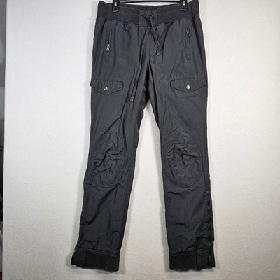 Ralph Lauren Polo Jeans Company Women's Black Cargo Snow Pants Drawstring Size12
