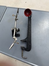D H Thompson Vintage Fly Tying Vise #B Elgin Illinois & Helping Hand Tool