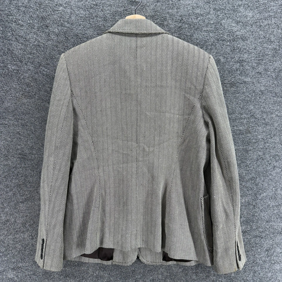 Michael Kors BLazer Mujer 14 Gris Cuello Abotonado Manga Larga Bolsillos Forrados Foto 2 de 4