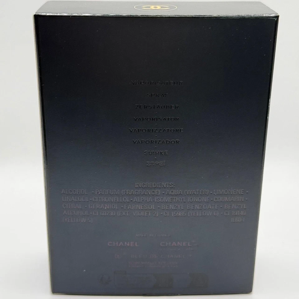 BLEU De CHANEL Blue Eau De Parfum 3.4oz/100ml NEW - image 3 of 3