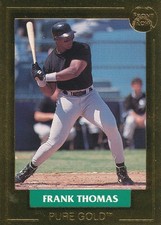 Frank Thomas 1992 Front Row Pure Gold #1 Chicago White Sox baseball Card