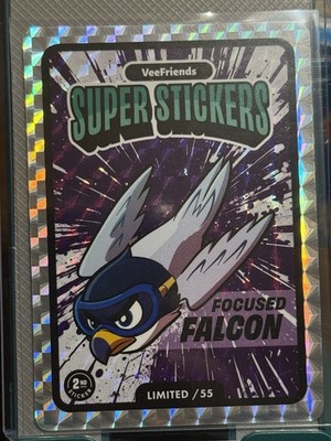 その他 Veefriends PSA Limted/55 2025 Veefriends Sticker Manga Series Focused Falcon Limited