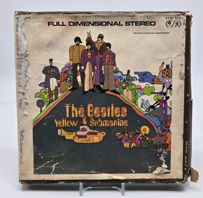 1969 The Beatles 3-3/4 IPS YELLOW SUBMARINE 4 Track Reel To Reel