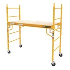 Steel Platform Jobsite Series 6 Feet Tall Mobile Scaffolding Ladder with Locking