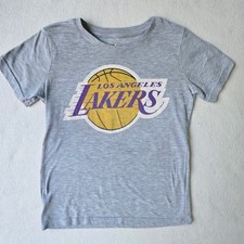 NBA Los Angeles Lakers LeBron James 6 Kids Sleepwear Shirt Gray Size S 6/7