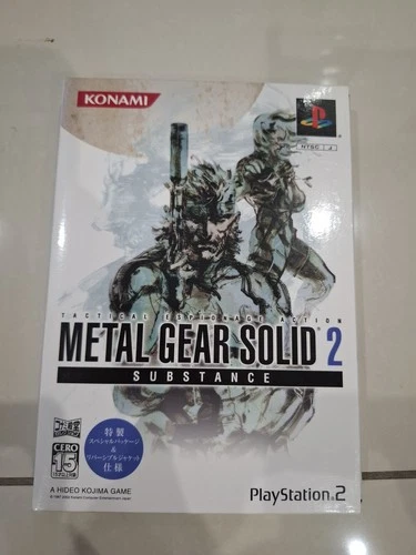 Metal Gear Solid 2 Substance Konami with Slip Case & Manual PlayStation 2 PS2 JP