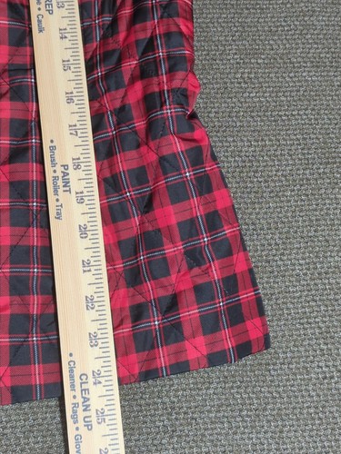 Croft & Barrow Women's Vest | Size S | Classic Red & Black Plaid - Picture 4 of 23