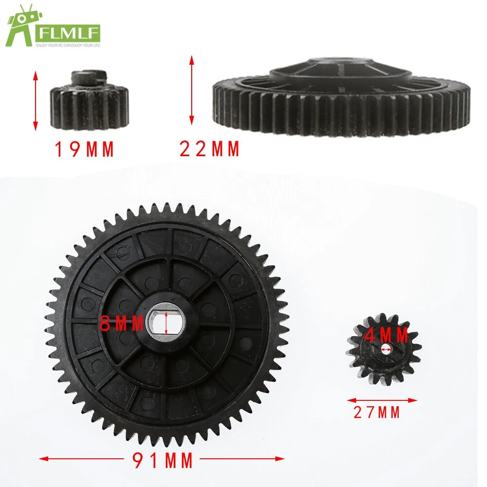 Steel 58T 16T High Speed Racing Spur Gear For 1/5 RC HPI Rovan KM Baja 5B 5T 5SC - Image 4 of 4