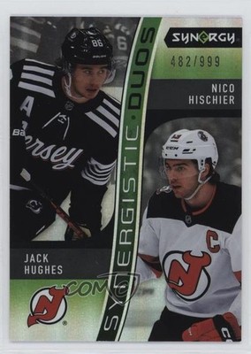 2023 Synergy Synergistic Duos Star-Star /999 Jack Hughes Nico Hischier #SD-2 yf0