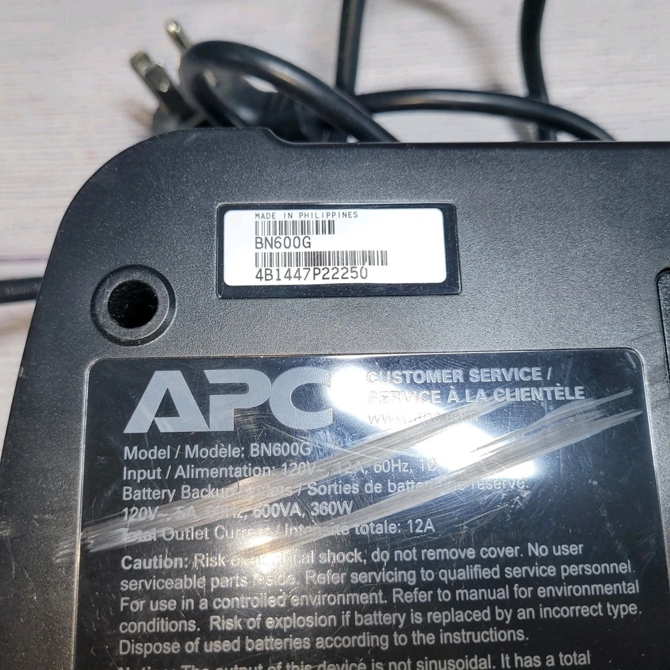 Apc BN600G Battery Back-ups 600 (NO BATTERY) - Image 2 of 3