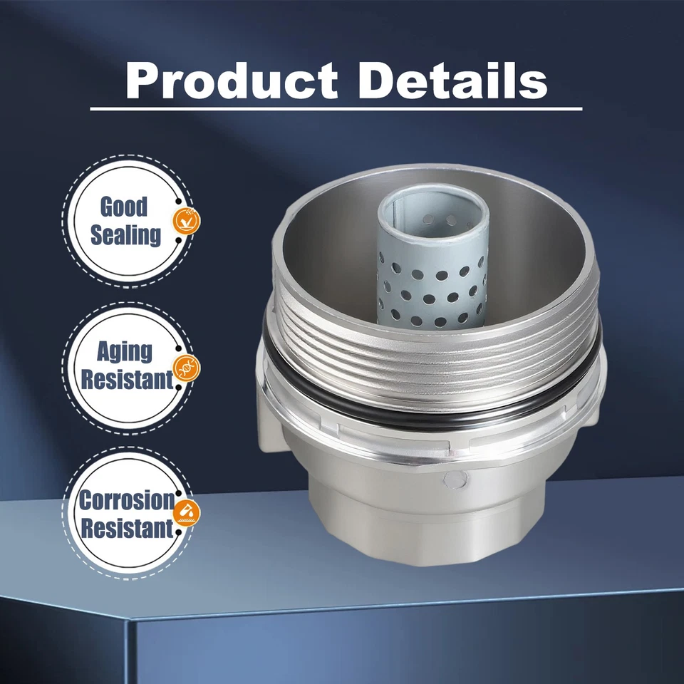 Cubierta de tapa de carcasa de limpiador de aceite para Toyota RAV4 Tundra Lexus ES300h GS450h IS350 Foto 3 de 4