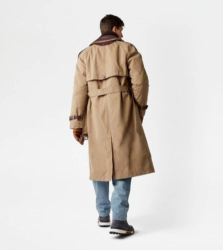 Authentic Tods Mens Trench Coat with Leather Inserts Beige 52 IT 42 UK XL £2,895 image 5